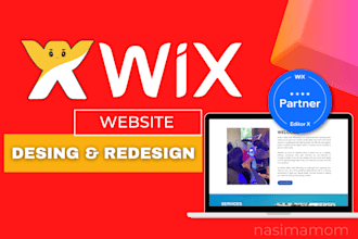 design wix website or wix website redesign, wix ecommerce store