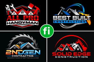 make construction painting home repair and handyman logo