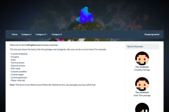 setup a shop for your minecraft server
