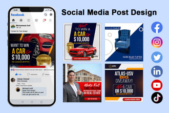 design attractive social media posts and advertising