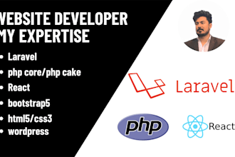 fix PHP laravel bugs and develop PHP laravel website