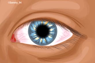 create detailed cartoon potrait