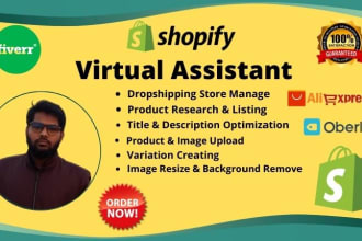 be your shopify virtual assistant, product researcher