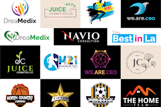 design a modern minimalist business logo for your brand