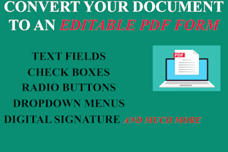 make pdf fillable form