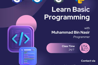 tutor you programming in python and cpp