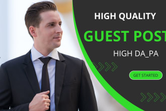 do 10 high quality premium guest posts dofollow backlink