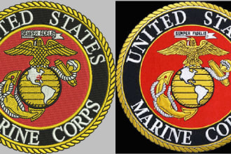 do rush logo embroidery digitizing