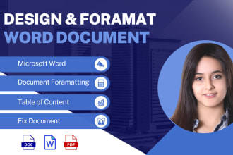 design , edit and format microsoft word document