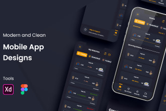 design mobile app UI for android, ios, and flutter apps