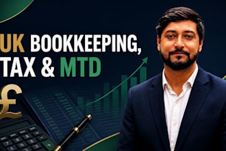 manage UK bookkeeping, self assessment, corporation tax and mtd