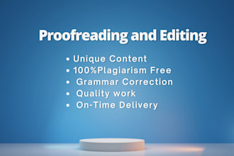 proofread and edit, paraphrase, reword and rewrite your content in english