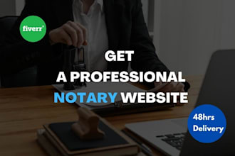 design notary landing page, notary website, wordpress website