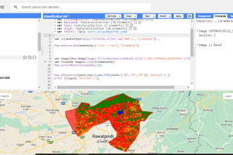 any remote sensing task using google earth engine