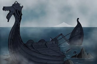 draw a nice background , anime, comic