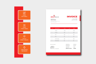 design letterhead, invoice, envelop, business card