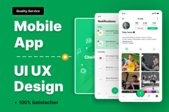 do UI UX mobile app design, wireframe, UI and prototype