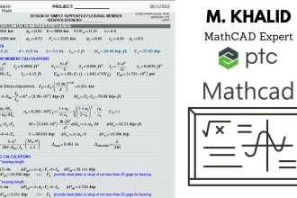 make a mathcad program for your engineering project