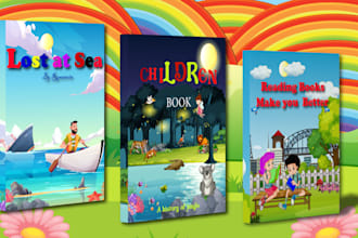 design children book illustrations and children book cover