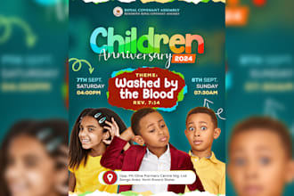 create high quality business, event and church flyer design