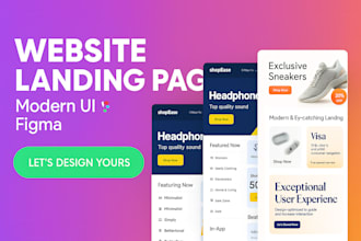 interactive professional figma website mockups design