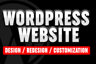 design wordpress website, redesign wordpress, elementor website development