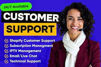 be your customer support and customer service representative