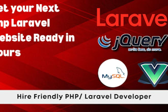 be your php laravel developer