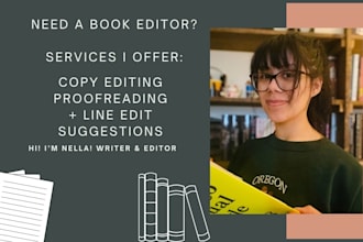 copy edit or proofread your book