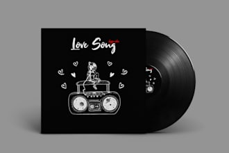 design a minimalist album cover and single cover art