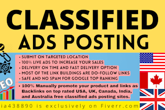 do USA classified ads posting on top rated free classified ad posting sites