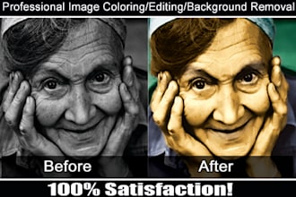 do professional photoshop background removal or changes