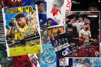 do any sports poster design and pictures manipulation