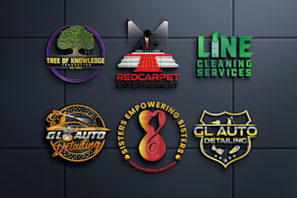 design professional and modern 3d business logo