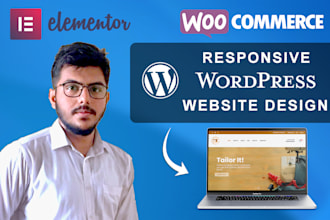 design a clean and modern wordpress website using elementor