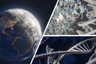 do 2d and 3d scientific illustrations, graphic abstract and scientific cover art