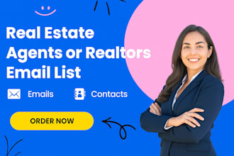 provide active real estate agents email list