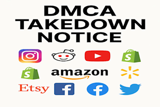 send dmca takedown notice to remove copyright content from all social media