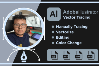 vectorize any images use adobe illustrator