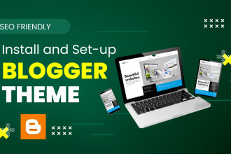 do blogger template installation and setup blogspot website