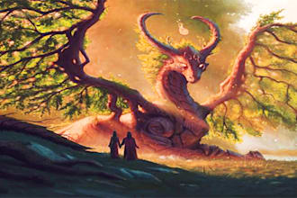 create concept character or fantasy illustration