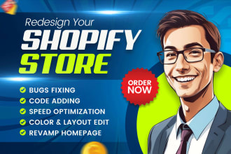 edit shopify, fix shopify website and shopify page optimizaion