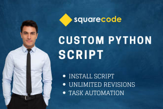create python program or python script for you