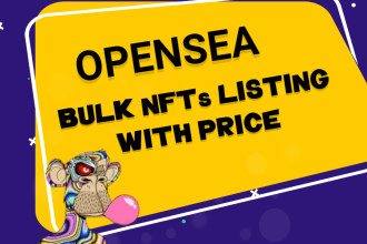 do bulk opensea nfts price listing and auction