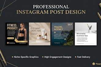 design attractive instagram post graphics