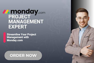 setup, customize monday com and monday CRM for project management, automation