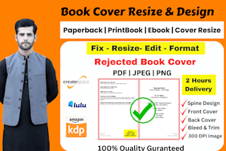 fix book cover, resize book cover, paperback cover design, hard book cover ebook