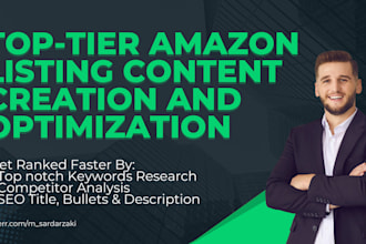 write amazon product description and listing optimization with SEO