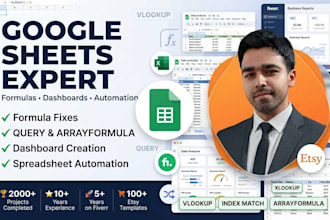 design custom excel or google sheets tracker template