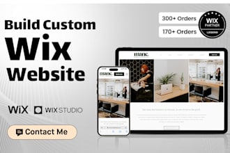 build custom wix website design, wix website redesign